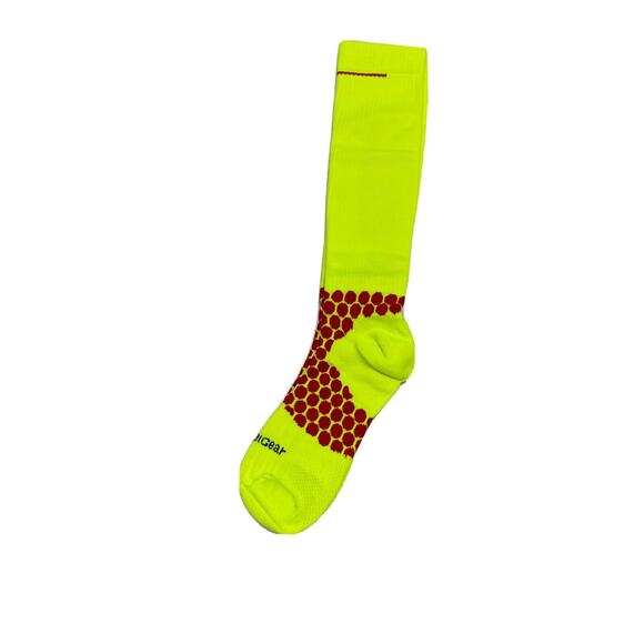 Mubasel Gear Unisex Over The Calf Compression Socks Neon Yellow Size M 0796 - Picture 1 of 1